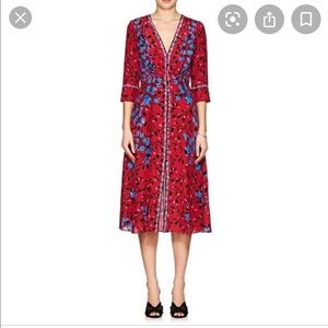 Saloni Eve Floral Dress (size 6)